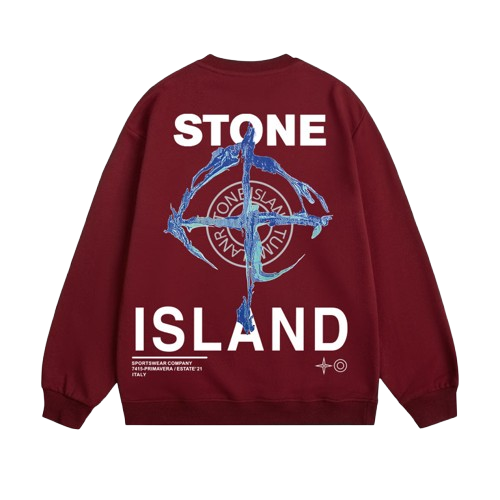 Sweatshirt med tryck