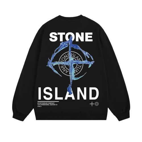 Sweatshirt med tryck