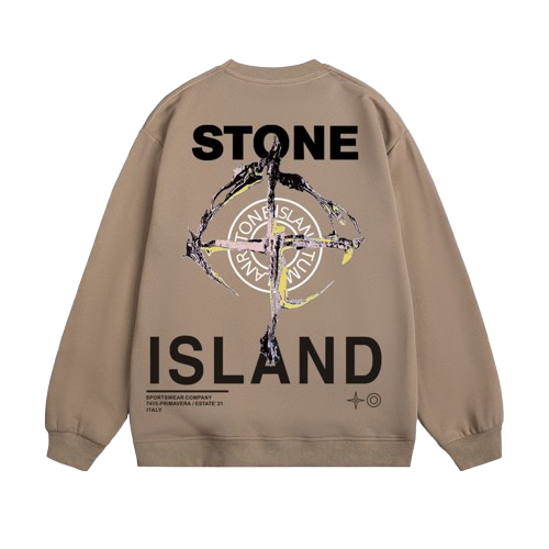 Sweatshirt med tryck