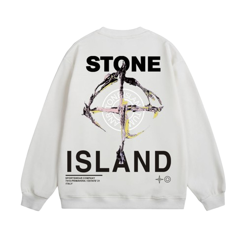 Sweatshirt med tryck