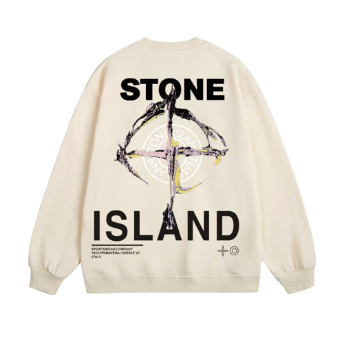 Sweatshirt med tryck