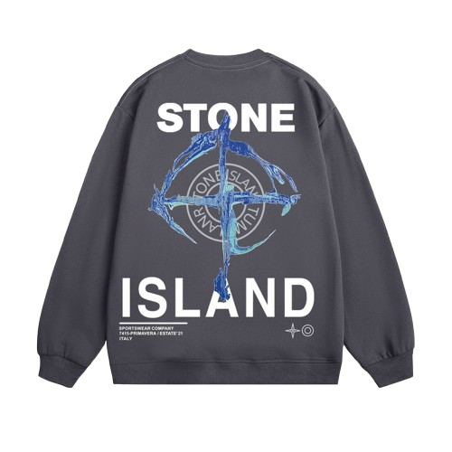 Sweatshirt med tryck